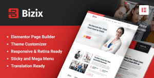 Bizix 完美汉化中文版|轻量企业和商业自定义WordPress主题-myforexstore