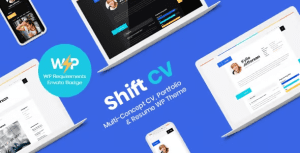 ShiftCV 汉化中文版|创意个人博客\简历\作品集WordPress主题模板-myforexstore