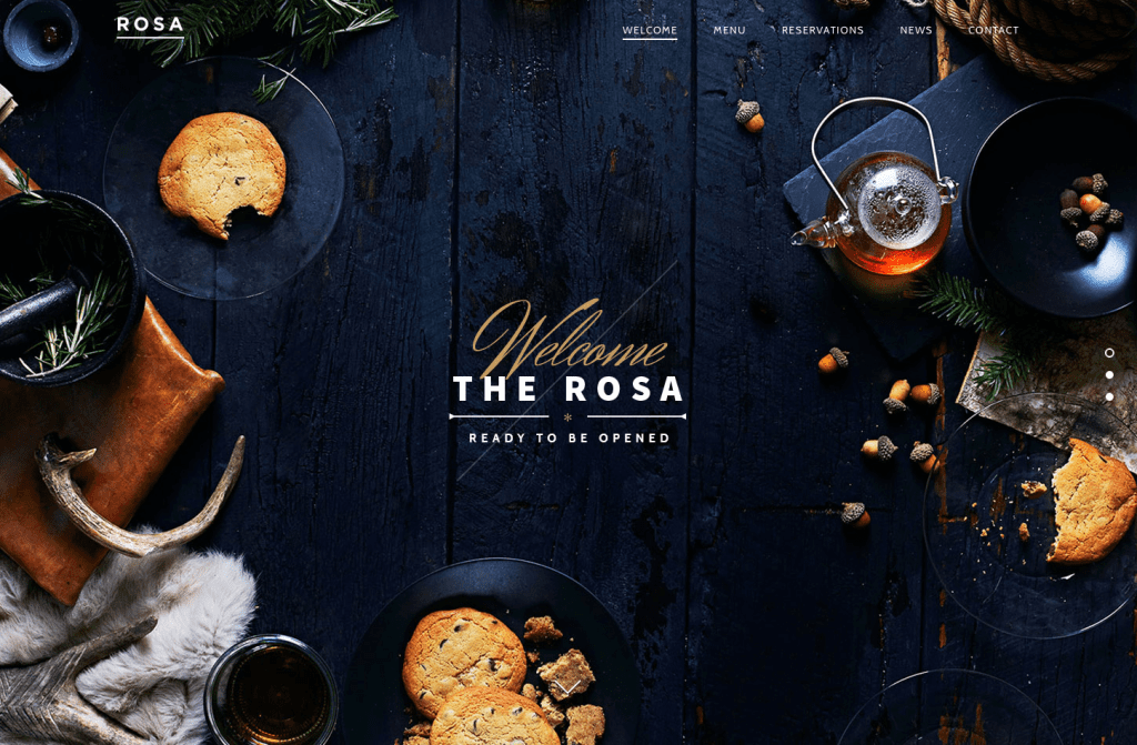 ROSA 汉化中文版|精美餐厅美食响应式WordPress主题模板-极客小站