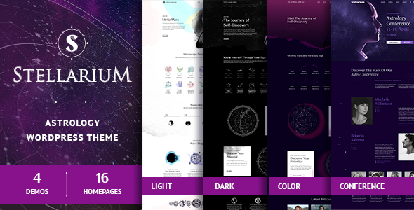 Stellarium 英文专业版|星座及十二生肖WordPress主题模板-myforexstore