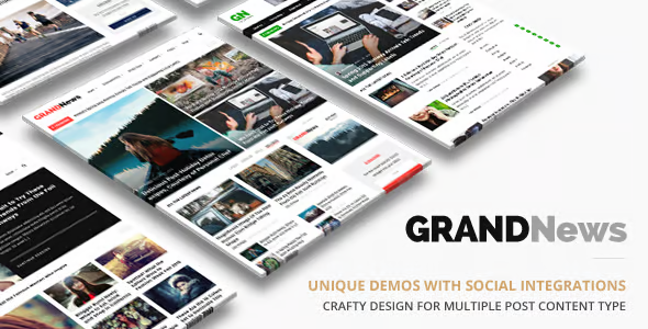 Grand News 汉化中文版|杂志和新闻响应式 WordPress主题-myforexstore