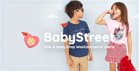 BabyStreet 英文专业版|儿童服装商店和婴儿玩具WooCommerce WordPress主题模板-极客小站