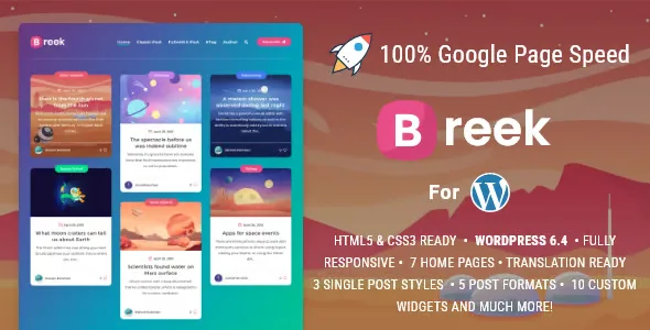 Breek 英文专业版|小巧快速卡片响应式WordPress主题模板-myforexstore