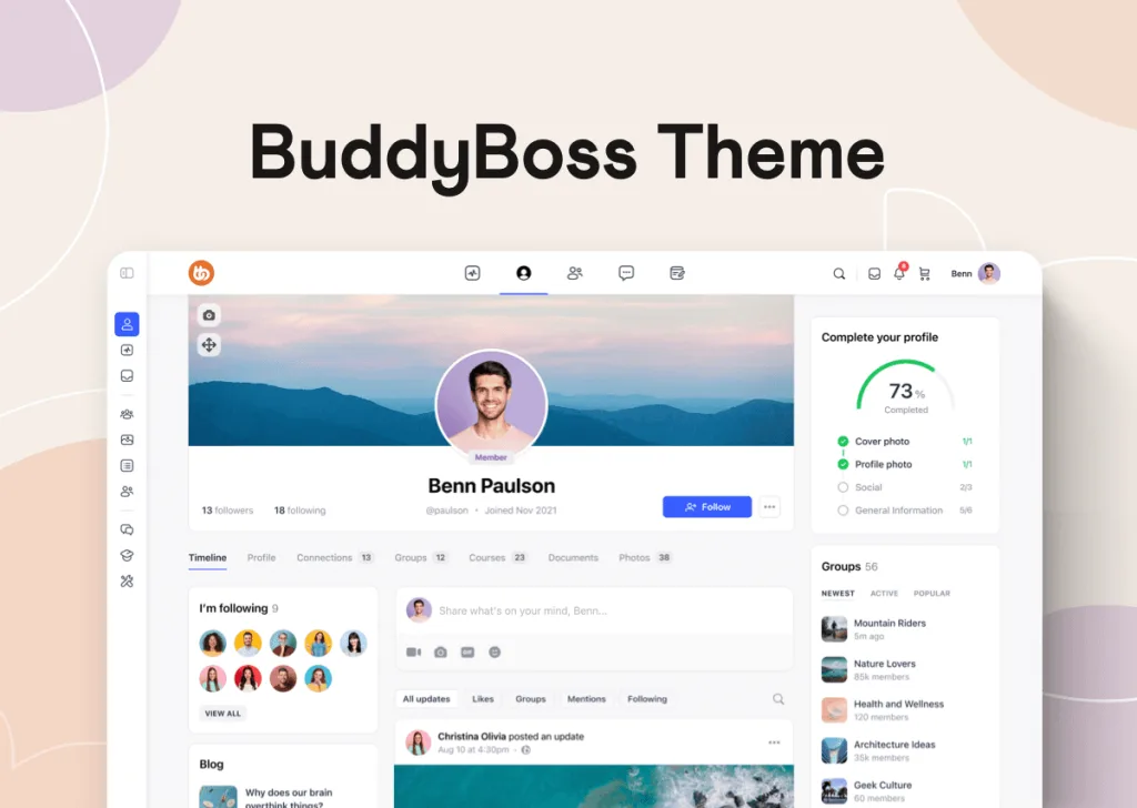 BuddyBoss +Platform Pro完美中文合集|会员资格网课售卖社交论坛WordPress主题-myforexstore