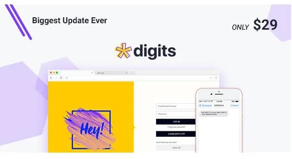 Digits 8.4.3汉化中文版|WordPress手机号码短信OTP验证注册和登录插件-极客小站