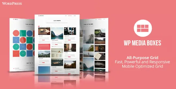 WP Media Boxes Portfolio 英文专业版|自定义组合设计网格WordPress插件-极客小站