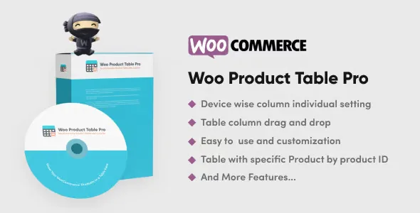 Woo Product Table Pro 汉化中文版|WooCommerce产品表字段简码生成WordPress插件-极客小站