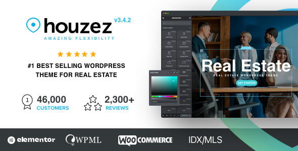 Houzez 完美汉化中文版|房地产代理销售房产租赁WordPress主题模板-myforexstore