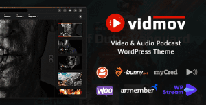 VidMov 完美汉化中文版|酷炫视频影视音乐播客WordPress主题-myforexstore