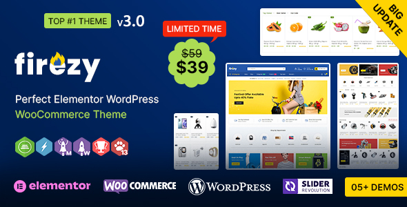 Firezy 英文专业版|服装设计服饰电子商务WooCommerce WordPress主题模板-极客小站
