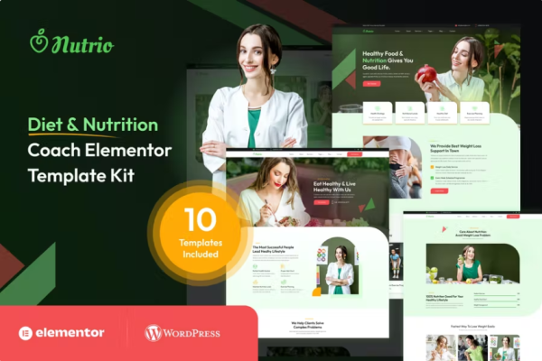Nutrio – 饮食与营养教练模板套件-myforexstore