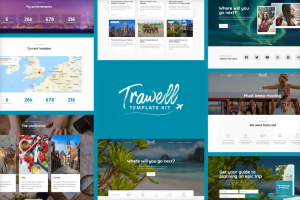 Trawell – 旅游博客 Elementor 模板套件-myforexstore