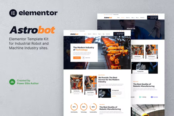 Astrobot – 工业机器人和机械工业 Elementor 模板套件-myforexstore