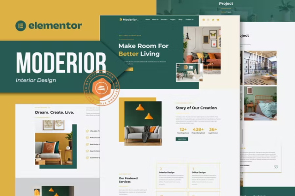 Moderior – 室内设计 Elementor 模板套件-myforexstore