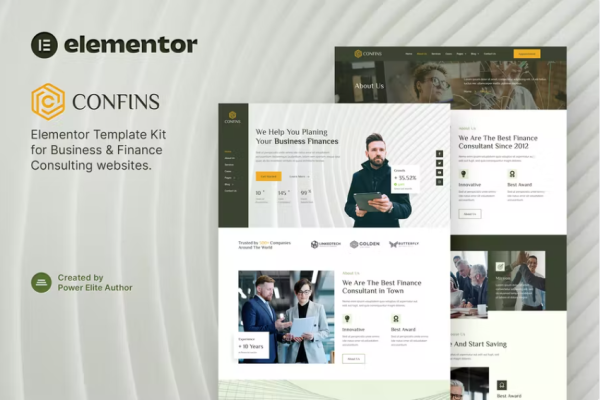 Confins – 商业和金融咨询 Elementor 模板工具包-myforexstore