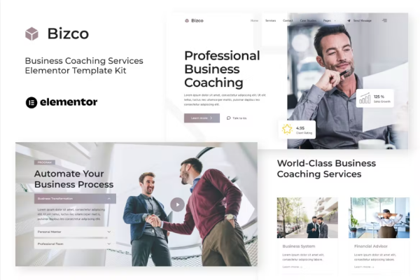 Bizco – 商务教练 Elementor 模板套件-myforexstore