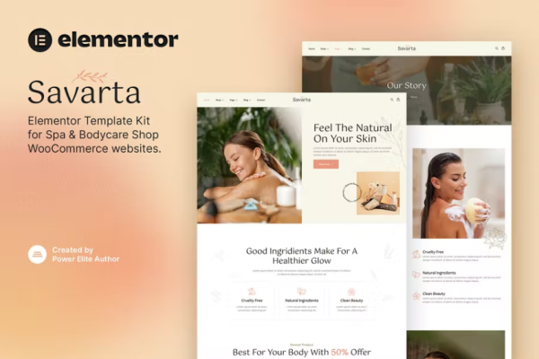 Savarta – Spa & Bodycare Shop Elementor 模板套件-myforexstore