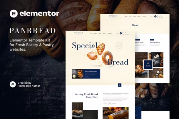 Panbread – 新鲜面包和糕点元素模板套件-myforexstore