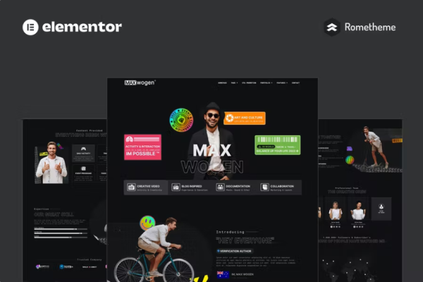 MAX – Content Creator Elementor Pro 完整站点模板工具包-myforexstore