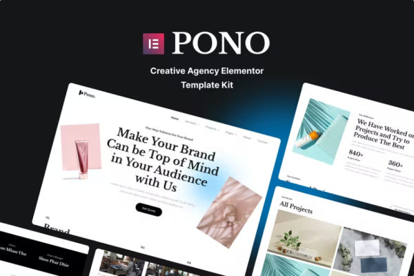 Pono – 创意机构 Elementor 模板套件-myforexstore