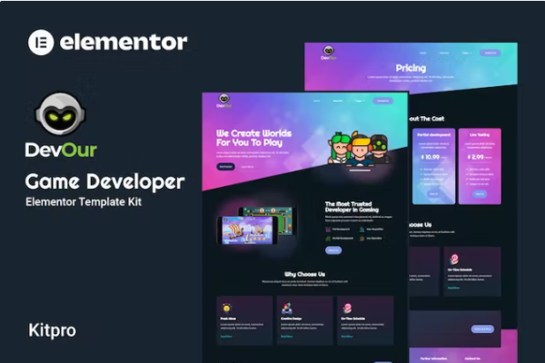 Devour – 游戏开发者 Elementor 模板工具包-myforexstore