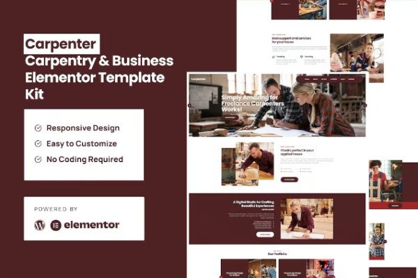 Carpenter – Business Elementor Pro 模板套件-myforexstore