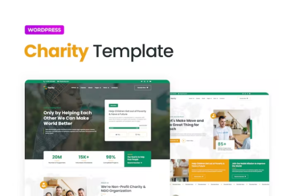 Harity – 筹款慈善 Elementor 模板工具包-myforexstore