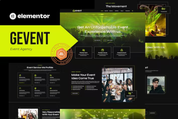 Gevent – 事件代理 Elementor 模板工具包-极客小站