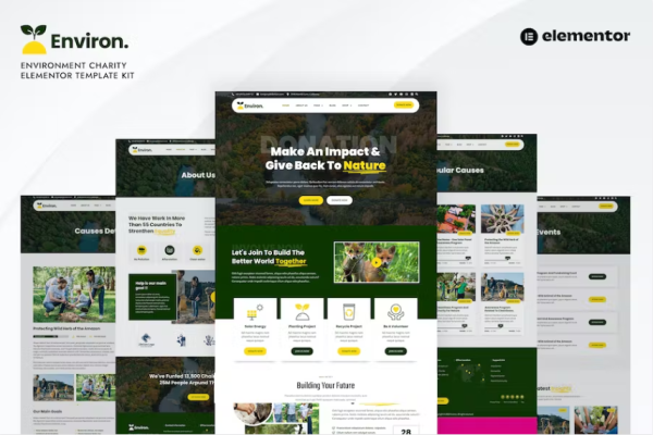 Environ – 环境慈善元素模板工具包-myforexstore
