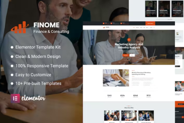 Finome – 金融和商业元素模板工具包-极客小站