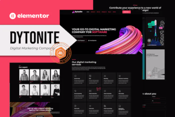 Dytonite – 数字营销公司 Elementor Pro 模板套件-myforexstore