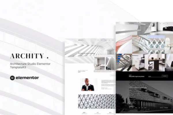 Archity – 建筑工作室 Elementor 模板套件-极客小站