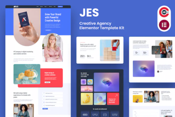 Jes – Creative Agency Elementor Pro 模板套件-myforexstore