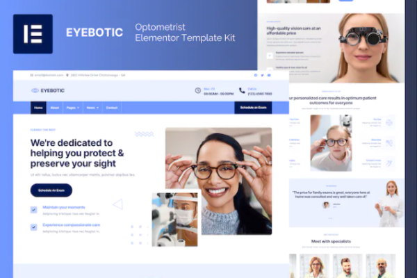 EyeBotic – 验光师 Elementor Pro 模板套件-myforexstore