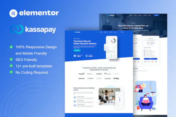 KassaPay – 在线支付网关 Elementor 模板套件-myforexstore
