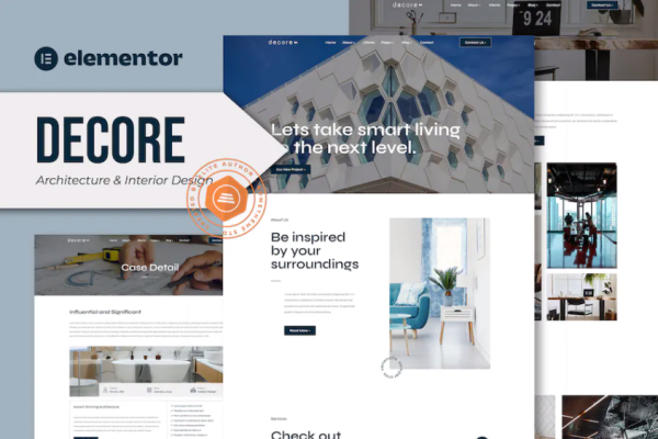 Decore – 建筑与室内设计 Elementor Pro 模板套件-myforexstore