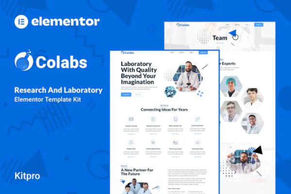 Colabs – 研究与实验室 Elementor 模板套件-myforexstore