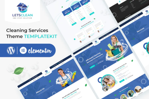 LetsClean – 清洁服务 Elementor 模板套件-myforexstore