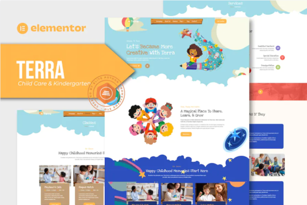 Terra – 儿童保育和幼儿园 Elementor 模板套件-myforexstore