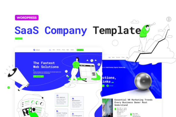 Sitech – SaaS 公司 Elementor Pro 模板套件-极客小站