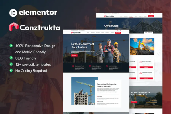 Conztrukta – 建筑服务元素模板套件-极客小站