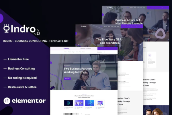 Indro – 业务咨询 Elementor 模板套件-myforexstore