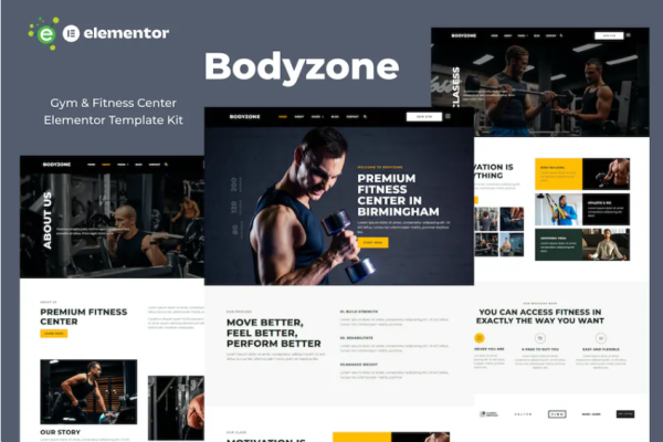 Bodyzone – 健身房和健身中心 Elementor 模板套件-myforexstore