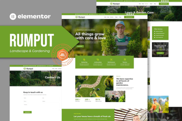 Rumput – 景观和园艺服务 Elementor 模板套件-myforexstore