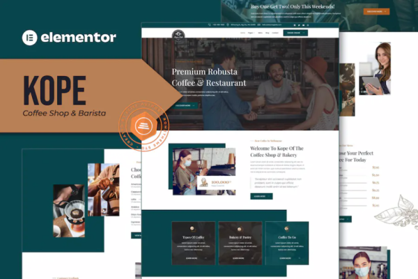 Kope – 咖啡店、咖啡师、酒吧、咖啡馆、餐厅 Elementor 模板套件-myforexstore