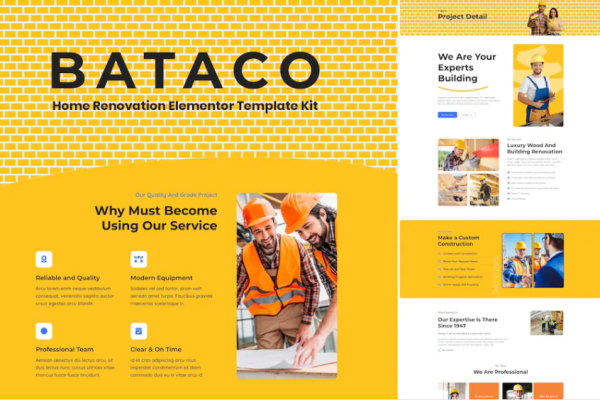 Bataco – 家居装修和建筑元素模板套件-极客小站