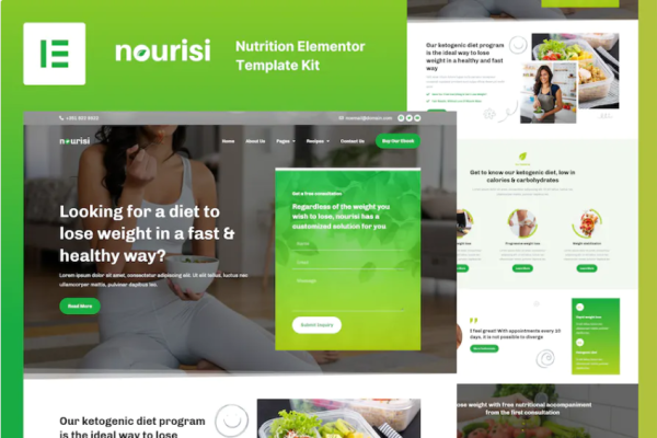 Nourisi – 营养师 Elementor 模板套件-myforexstore