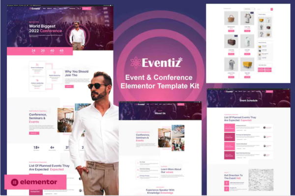 Eventiz – 活动和会议 Elementor Pro 模板套件-myforexstore