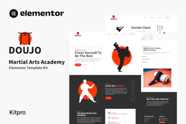 Doujo – 武术学院 Elementor 模板套件-myforexstore