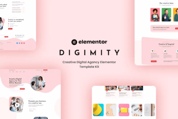 Digimity-创意数字Agancy Elementor模板套件-极客小站